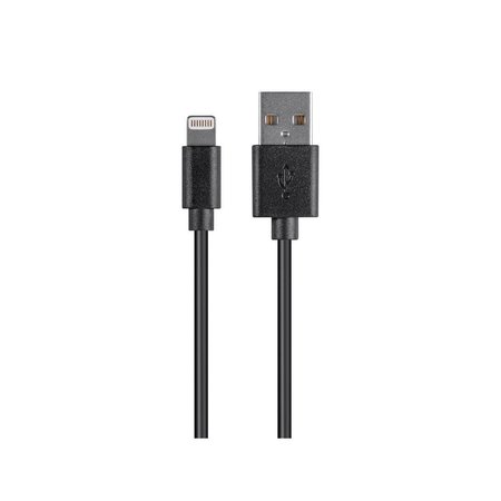 Monoprice Lightning to USB Cable - Apple MFi Certified_ Black_ 3ft 27402